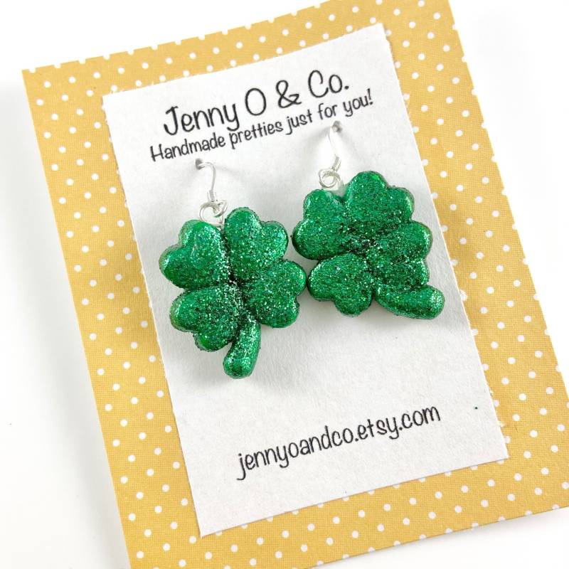 Kleeblatt Ohrringe, Kleeblatt Ohrringe von JennyOandCo