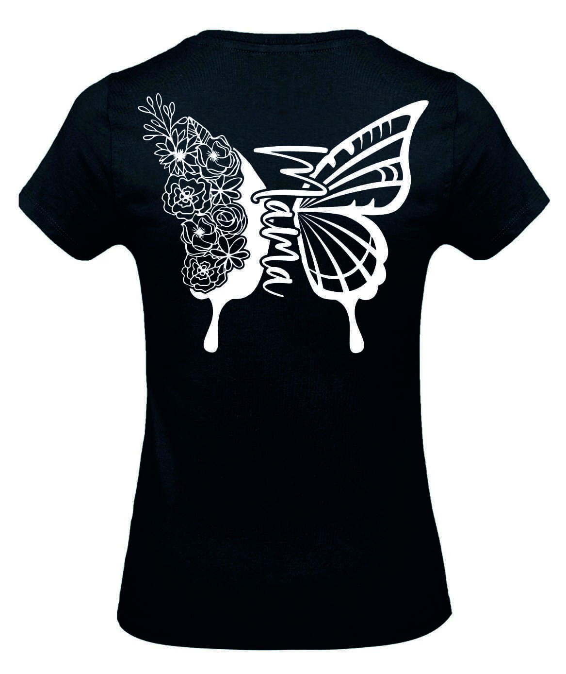 Damen T-Shirt Mit Mama Schmetterlingsdruck Damen T-Shirt Mit Mama Schmetterlingsdruck von JennysKreativwelt
