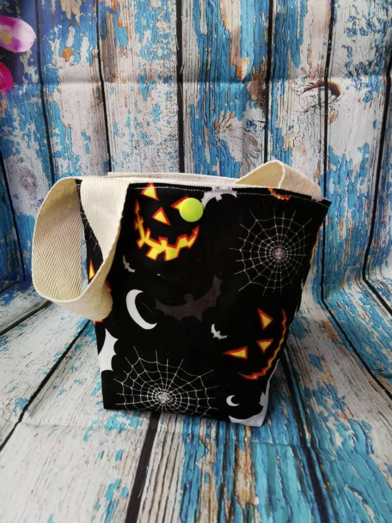 Genähte Projektasche Gr S, Handmade, Stricken Socken Stricken Projektbeutel Bobbeltasche von JennysWollkistchen