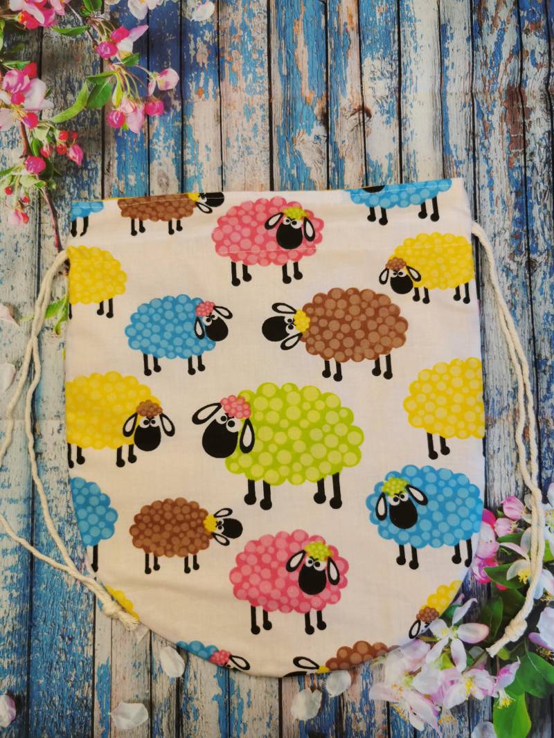 Genähte Projektasche Handmade Stricken Socken Projektbeutel Spinnen Fasertasche Spielzeug Beutel Brotbeutel von JennysWollkistchen