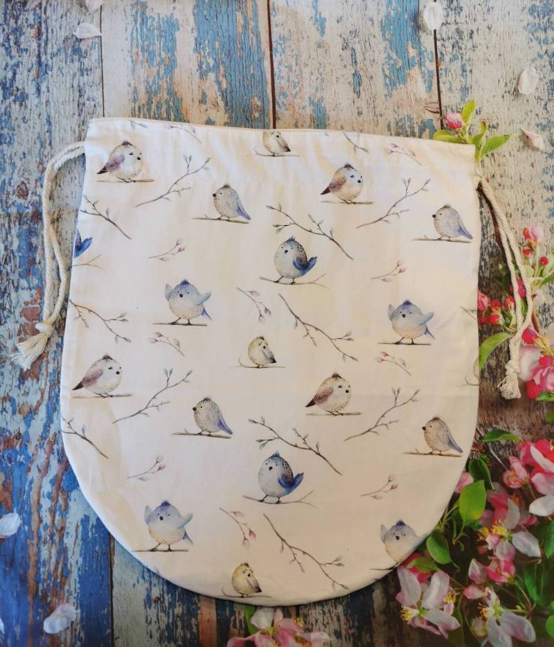 Genähte Projektasche Handmade Stricken Socken Projektbeutel Spinnen Fasertasche Spielzeug Beutel Brotbeutel von JennysWollkistchen