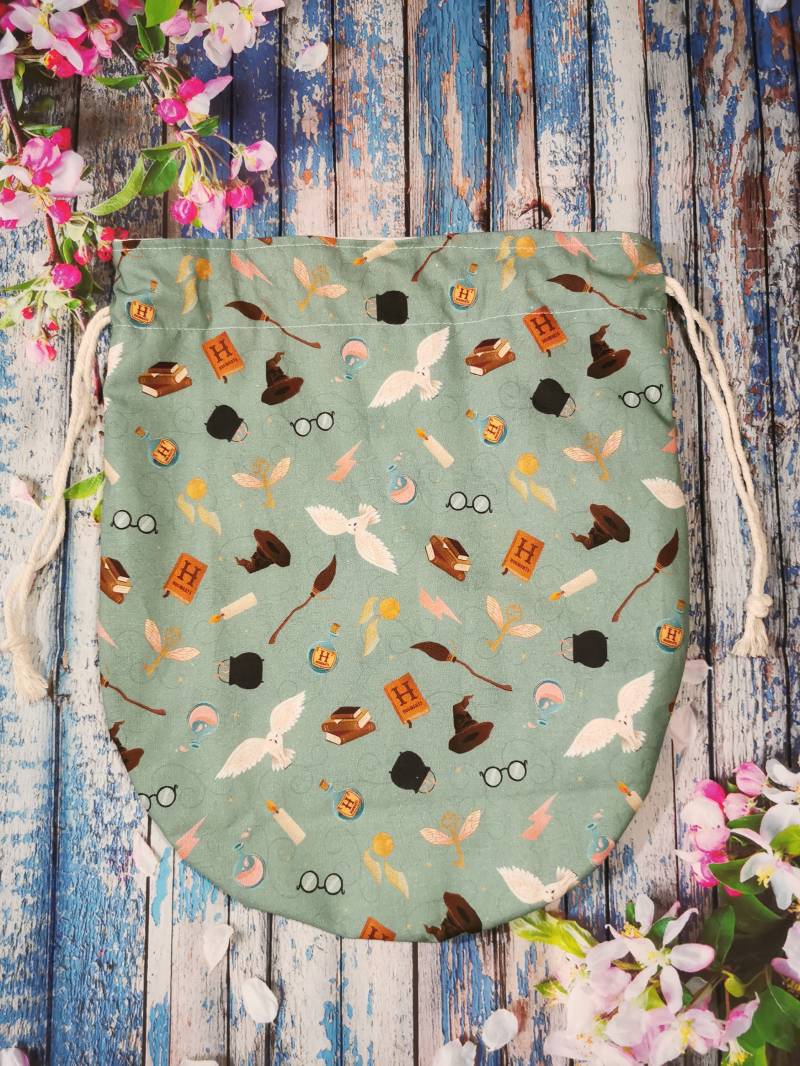 Genähte Projektasche Handmade Stricken Socken Projektbeutel Spinnen Fasertasche Spielzeug Beutel Brotbeutel von JennysWollkistchen