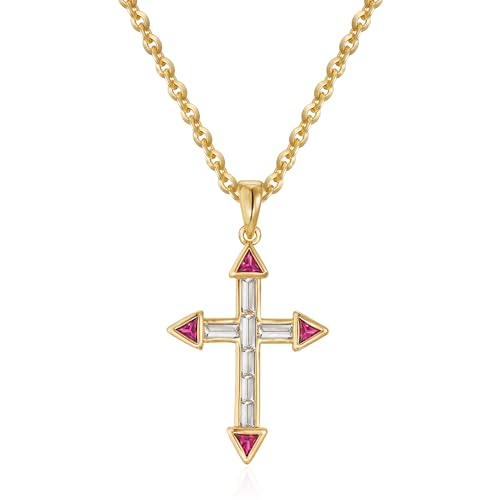 Jenosy 18K Vergoldete Damen Gold Jesus Gold Personalisierte mit Zarte Halskette mit Anhänger Damen Hypoallergene von Jenosy