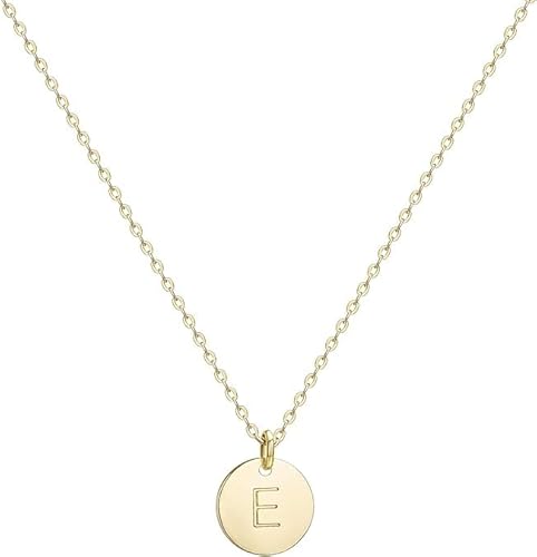 Jenosy Personalisierte Kette Gold Damen mit Buchstaben und Namen - Zarte Hypoallergene 18K Vergoldete Kette - Modeschmuck für Frauen und Mädchen von Jenosy