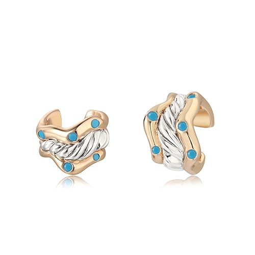 Jenosy Ear Cuff Gold Damen Nicht Piercing Öffnen Wrap Ohrringe 14K Vergoldet Filled Türkis Cubic Zirconia Ohrmanschette Gold Handmake Hypoallergene Schmuck Geschenk für Frauen Jenosy Ear Cuff Gold Damen Nicht Piercing Öffnen Wrap Ohrringe 14K Vergoldet Filled Türkis Cubic Zirconia Ohrmanschette Gold Handmake Hypoallergene Schmuck Geschenk für Frauen von Jenosy
