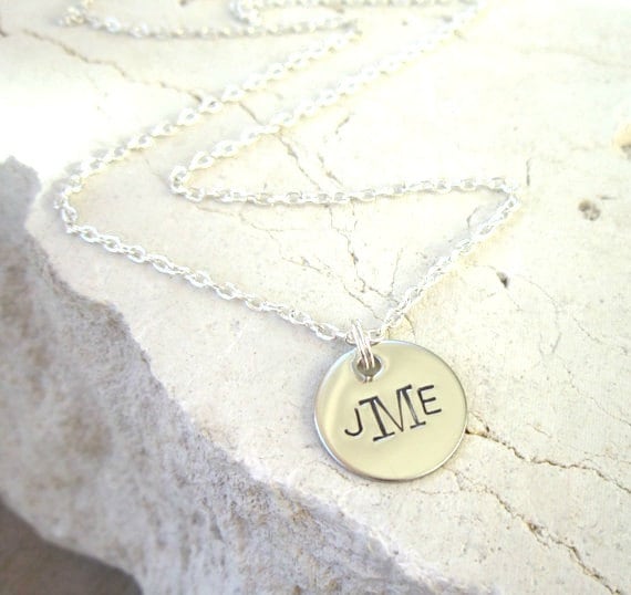 Monogram-Halskette. Personalisierte Halskette. Monogramm-Schmuck. Unisex Name Necklace.gift Für Boy.baptism Geschenk Boy.personalized Schmuck von JensBeadBox