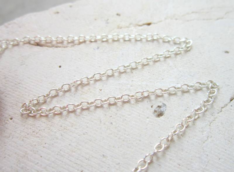 sterling Silber Kette in 12" 14" 16" Oder 18" Länge Mit Verlängerung von JensBeadBox