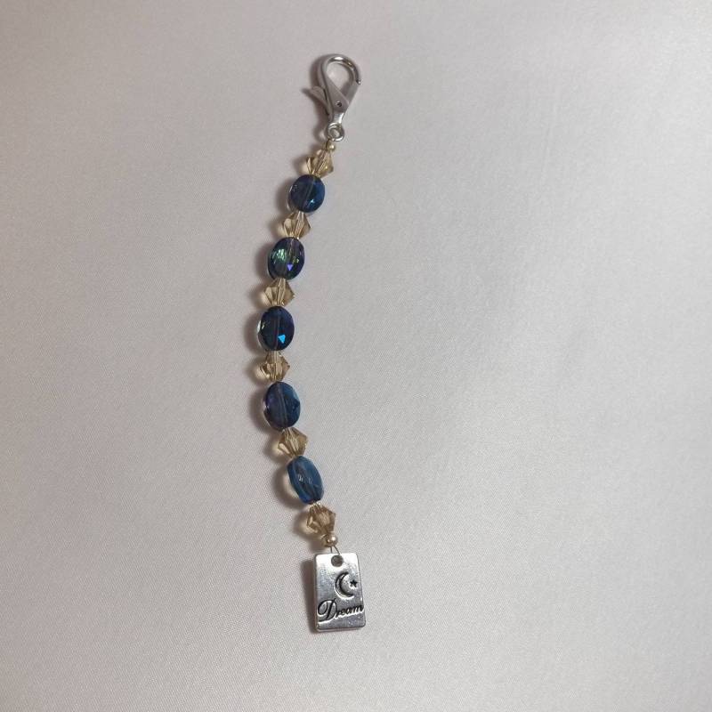 Blau Und Beige Schere Fob von JensCreativeSpace