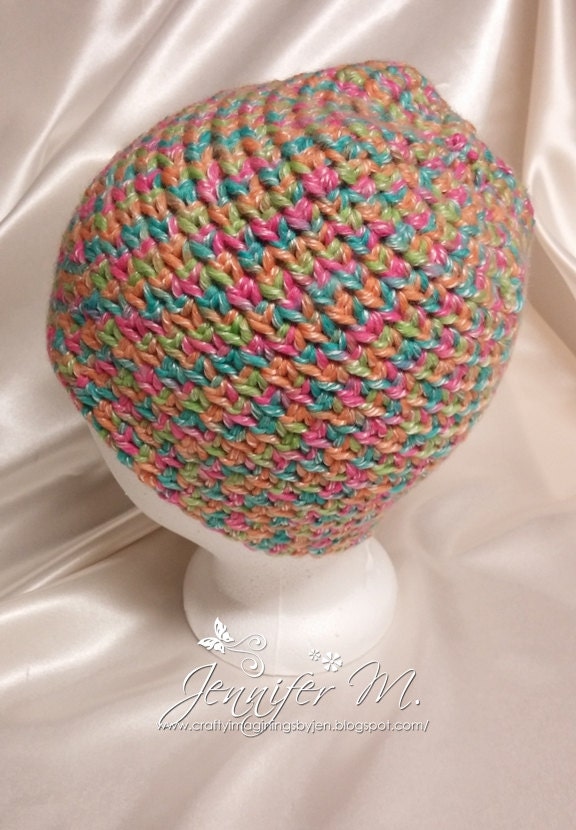 Gehäkelte Damen Beanie Cap - Helle, Mehrere Farben von JensCreativeSpace