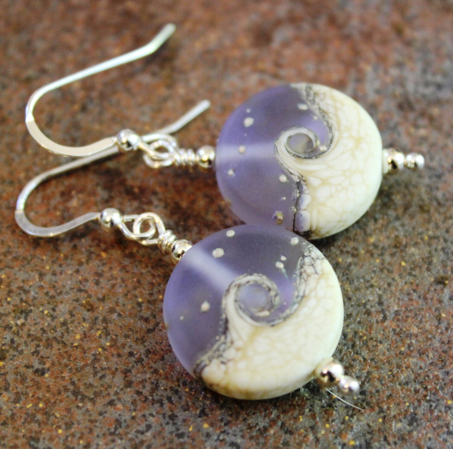 Ozean Kunst Glas Ohrringe Sterling Silber, Sommer Strand Schmuck, Geschenk Für Sie, Jen's Fancy, Lampwork Glasschmuck, Immergrün Ozean Kunst Glas Ohrringe Sterling Silber, Sommer Strand Schmuck, Geschenk Für Sie, Jen's Fancy, Lampwork Glasschmuck, Immergrün von JensFancy