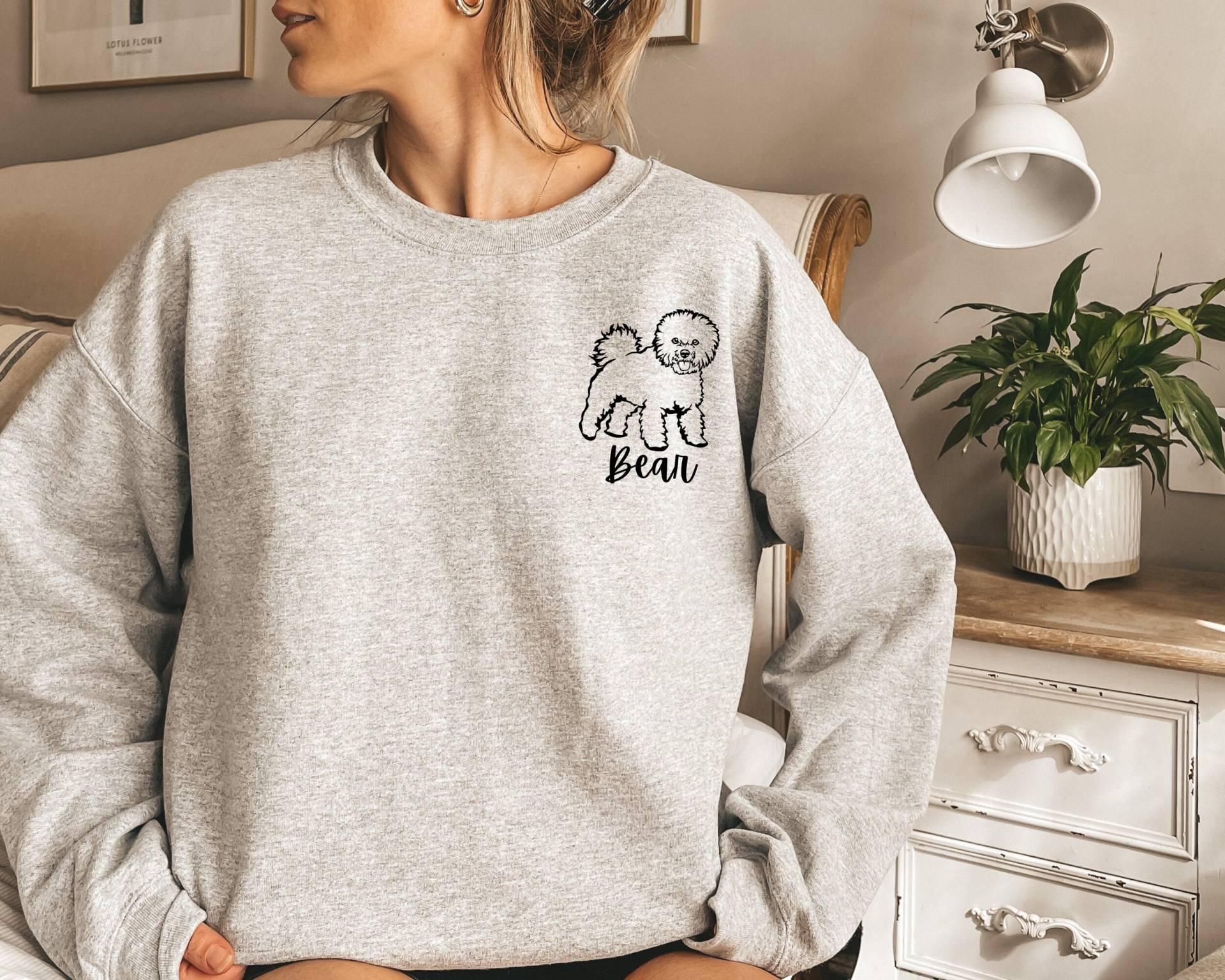Bichon Frise Sweatshirt, Mom Hundemama Geschenk Bichon Frise Sweatshirt, Mom Hundemama Geschenk von JensPawsomeStudio