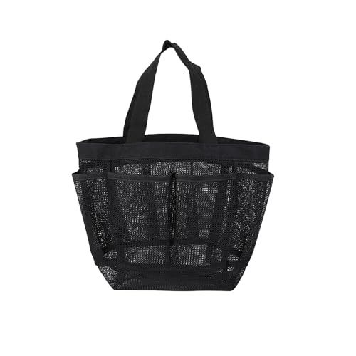 Jenshhch Mesh Shower Bag Reise Duschtasche Strand-Netztasche Duschkorb Aus Hochwertigem Polyesternetz Mit Verstärktem Griff Für Strandurlaub Fitnessstudio Und Camping (B) von Jenshhch
