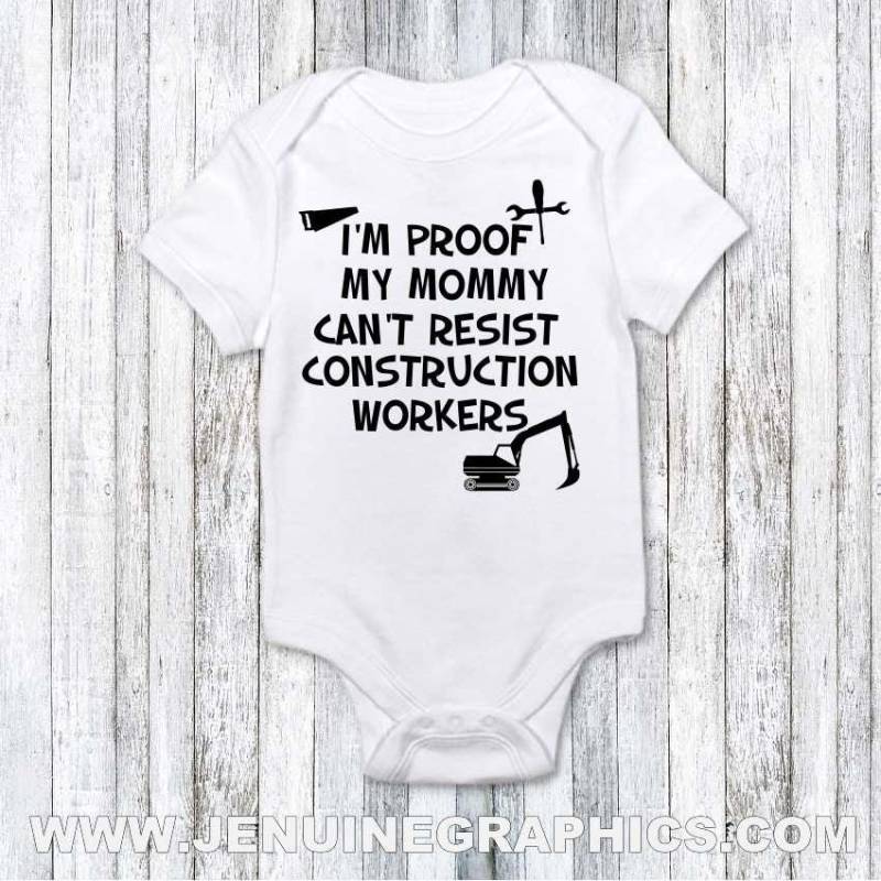 Bau Arbeiter Geschenk - Lustige Geschenkidee Für Bauarbeiter Baby von JenuineGraphics
