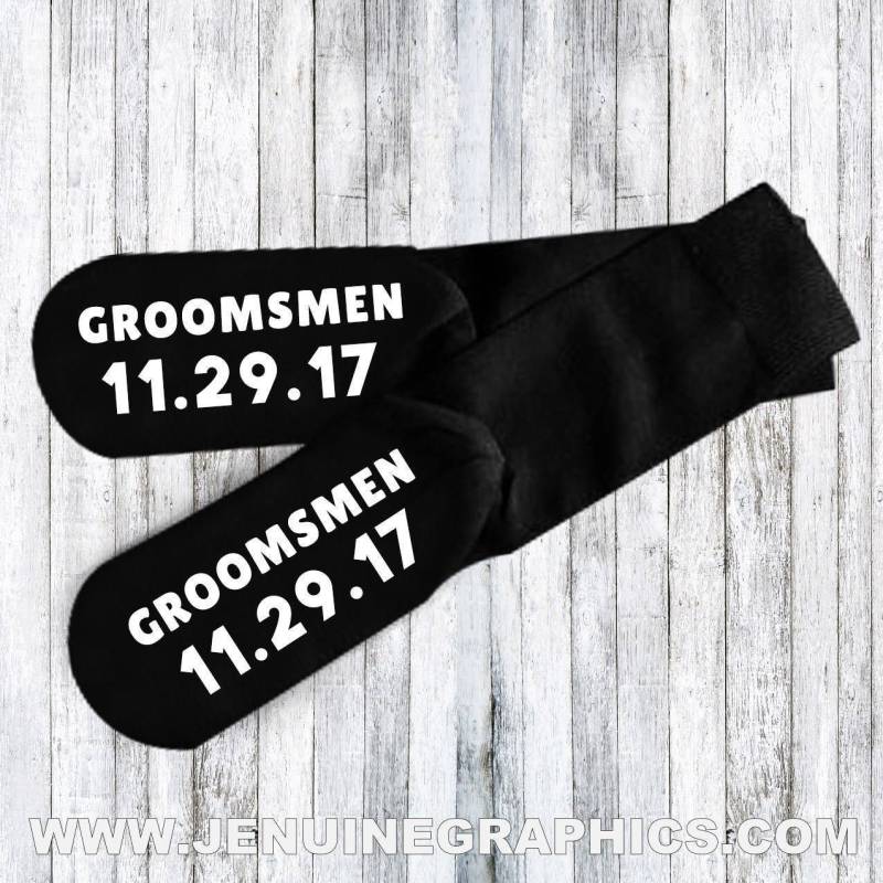Trauzeugen Socken - Neuheit Wörter Auf Hochzeitsfest-Geschenk Text Benutzerdefinierte Geschenk Idee von JenuineGraphics