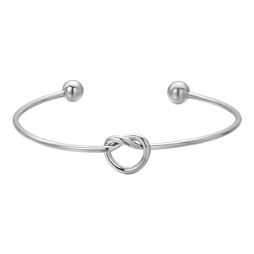 Jeolory Glänzender, attraktiver, verstellbarer Edelstahl-Armreif mit Unendlichkeitssymbol für immer Liebe, Knoten, Freundgeschenk, Modeschmuck für Damen Jeolory Glänzender, attraktiver, verstellbarer Edelstahl-Armreif mit Unendlichkeitssymbol für immer Liebe, Knoten, Freundgeschenk, Modeschmuck für Damen von Jeolory