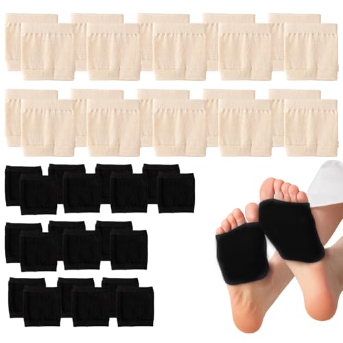 Jeorywoet Offene Zehen halbe Socken für Frauen, 20 Paar atmungsaktive Baumwoll-Sandalensocken, Frauen-Slipper-Liner-Socke, nicht gleitlose Otlosen-Socken für Clogs (Black+Hautfarbe) von Jeorywoet