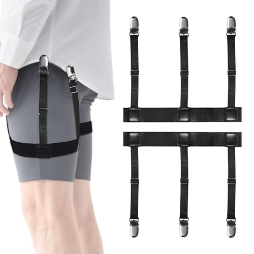 Jeqqinuz Hemdhalter Herren, Accessoires für Herren Anti - Rutsch - Design, Hochwertige Materialien Für Büro, Freizeit & Business, Praktische Hemdhalterung Für Ordentliche Looks, Elastisch von Jeqqinuz