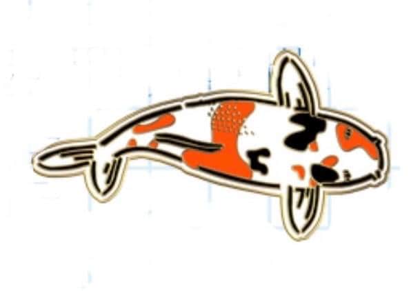 Koi Anstecker Koi Anstecker von JeremyNovyStencils