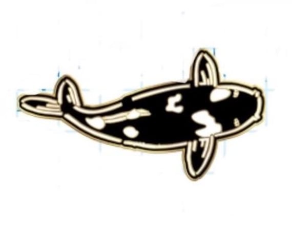 Schwarzer Koi Pin Schwarzer Koi Pin von JeremyNovyStencils