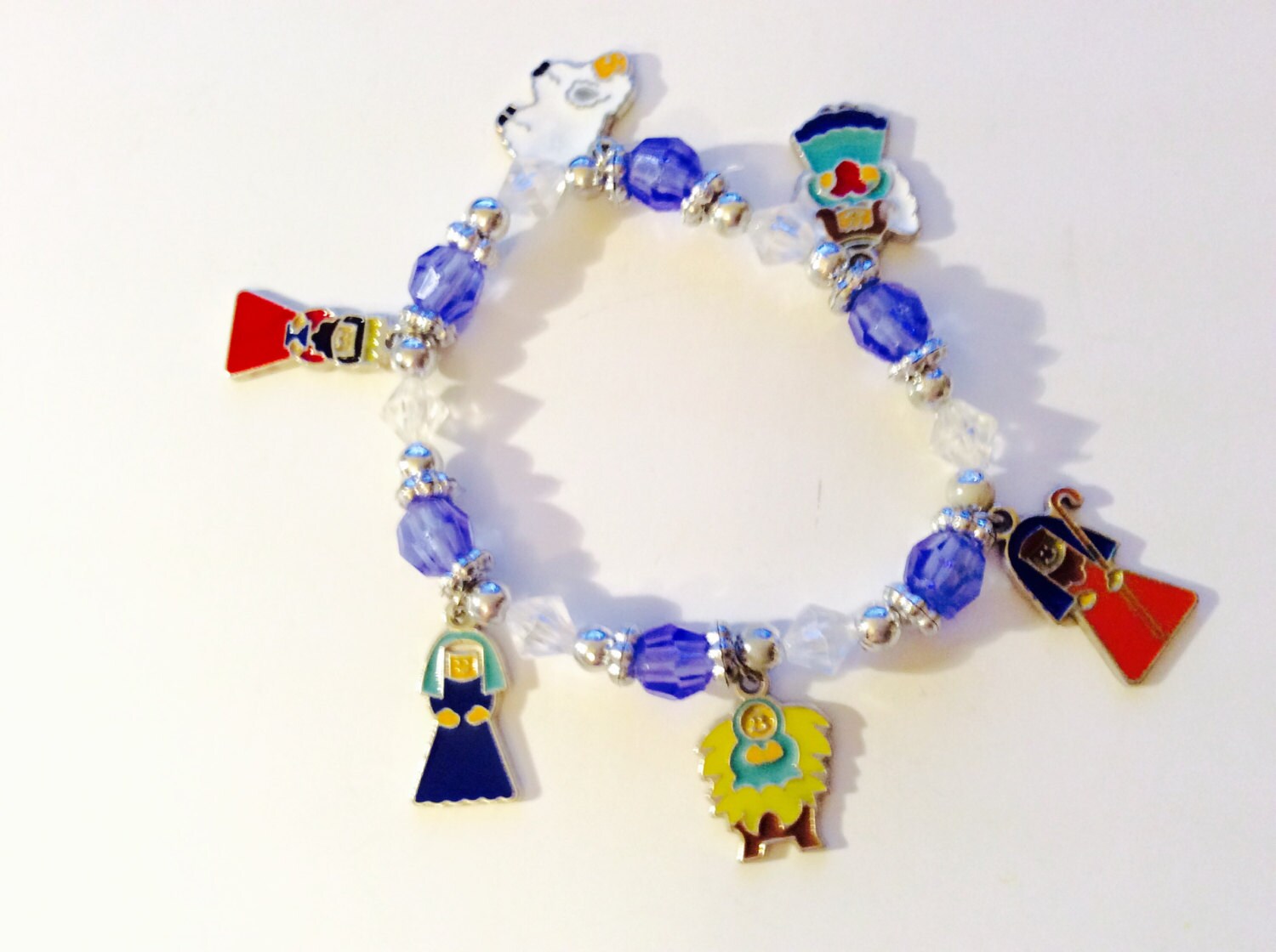 Krippenarmband, Weihnachtsgeschichte Schmuck, Religiöses Armband, Urlaubszubehör, Klein Für Unternehmen, Spiritueller Artikel, Wundertüte von JeriAielloartstore