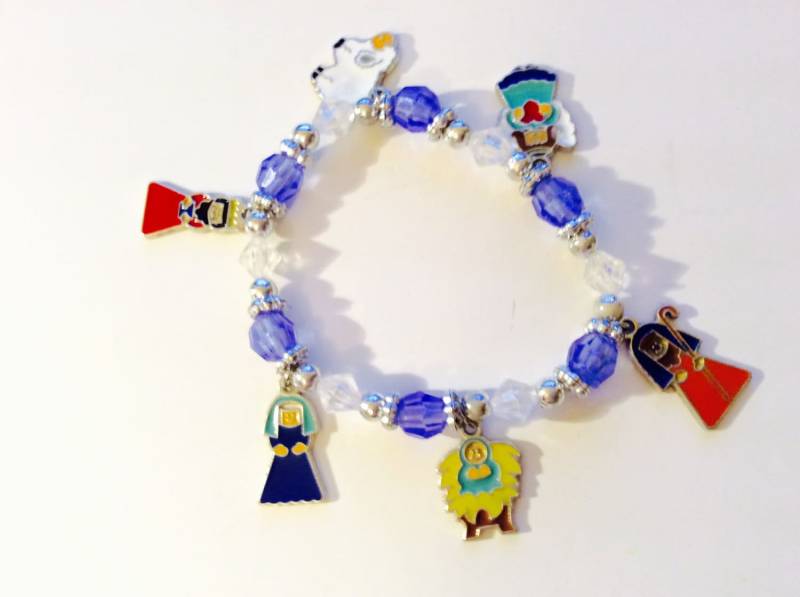 Krippenarmband, Weihnachtsgeschichte Schmuck, Religiöses Armband, Urlaubszubehör, Klein Für Unternehmen, Spiritueller Artikel, Wundertüte von JeriAielloartstore