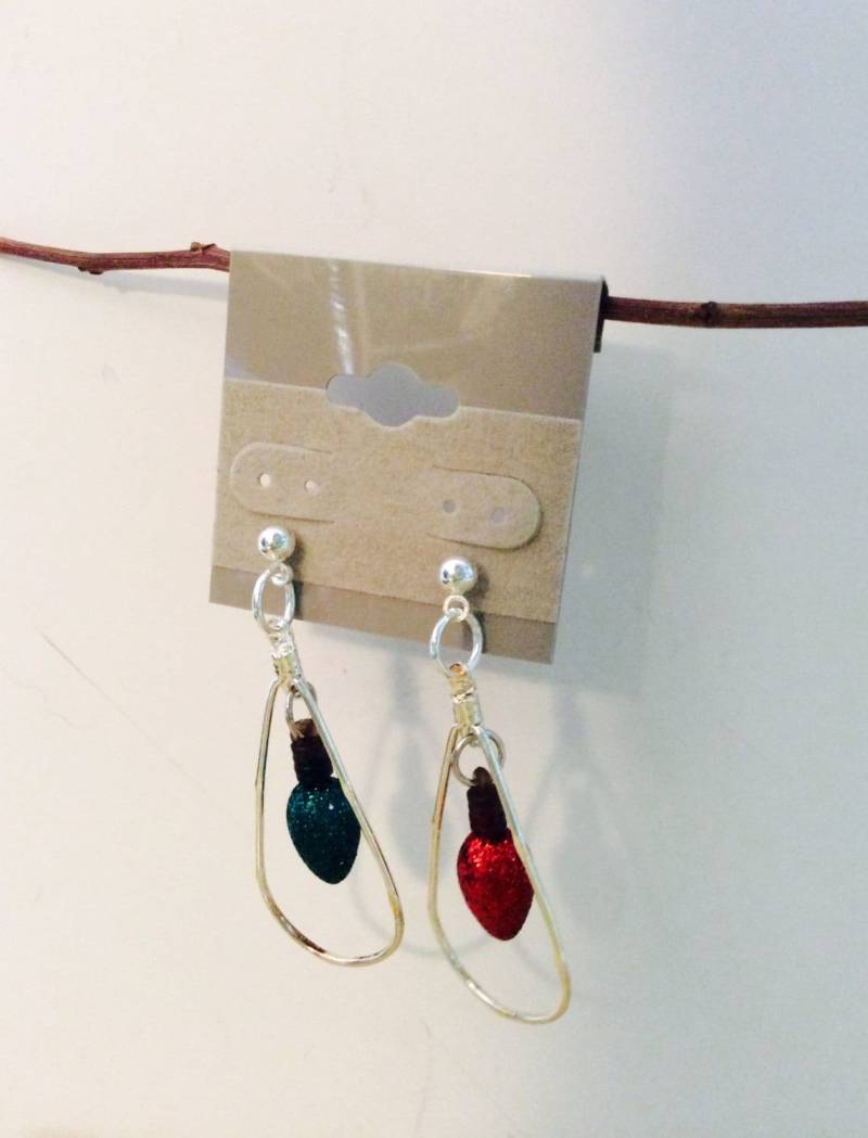 Weihnachtsohrringe, Weihnachtsschmuck, Jeriaielloartstore, Small Business, Made in Us von JeriAielloartstore