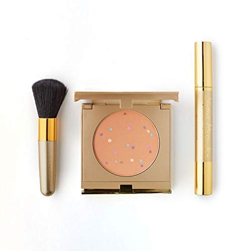 -Magic Minerals Powder Foundation by Jerome Alexander + Mascara – Loses Puder in kompakter Form – mattierend – deckend – mit Farbkorrektoren – Antioxidantien – Hautpflegeformel (Medium) von Jerome Alexander