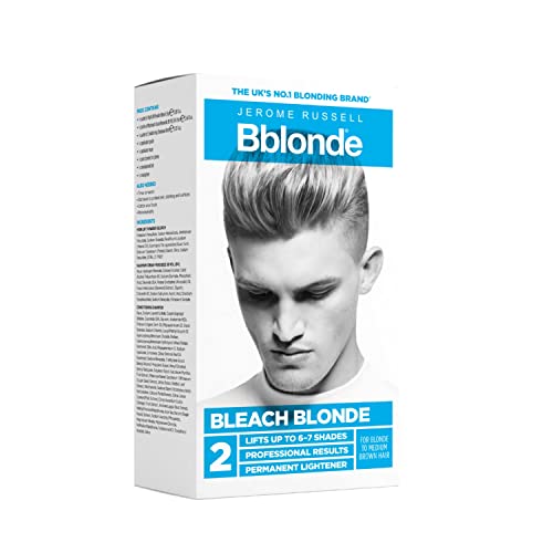 Jerome Russell Herren Blond Blonding Kit, Permanent Lightener, Permanent Blonde Bleach Haarfarbe, Professionelle Ergebnisse, Mit Avocadoöl, Hebt 6-7 Stufen - Blonding Kit Nr. 2, Für Männer Jerome Russell Herren Blond Blonding Kit, Permanent Lightener, Permanent Blonde Bleach Haarfarbe, Professionelle Ergebnisse, Mit Avocadoöl, Hebt 6-7 Stufen - Blonding Kit Nr. 2, Für Männer von Jerome Russell