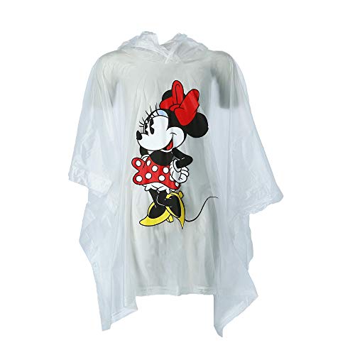 Disney Kinder-Regenponcho mit Minnie-Maus-Motiv, farblos, S von Jerry Leigh