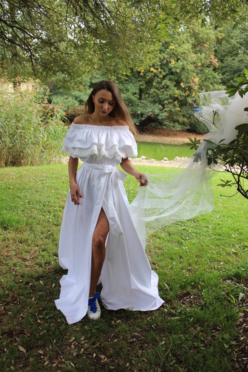 Damenkleid. Brautjungfernkleid, Infinity-Kleid, Wandelbares Kleid, Umstandskleid, Hochzeitsgästekleider, Multiway-Langkleid, Lässig, Stylisch von JershovaDress