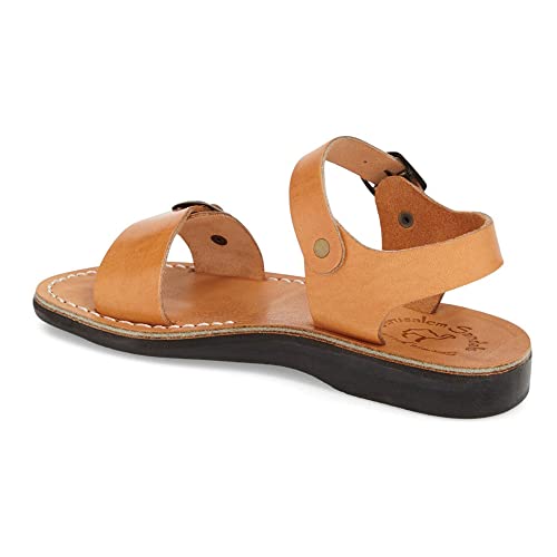 Jerusalem Sandals Women's The Original Rubber Gladiator, hautfarben, 35.5 EU von Jerusalem Sandals