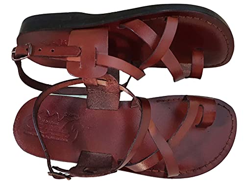 Jesus Leder Sandalen römischer Stil 06 (numeric_41) von Jerusalem