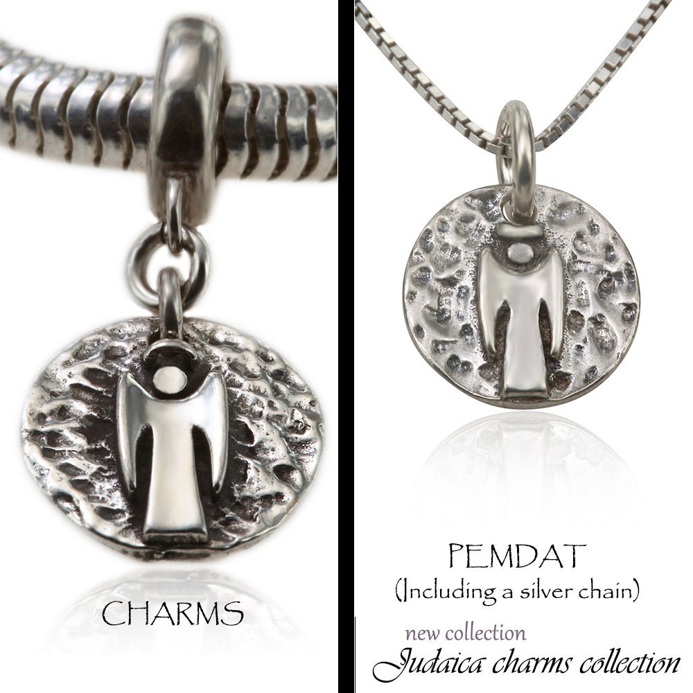 Der Engel Aus Sterlingsilber, Charm Oder Anhänger Der Engel Aus Sterlingsilber, Charm Oder Anhänger von JerusalemStoneJewel