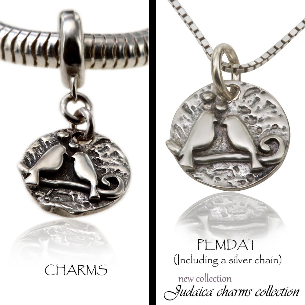 Der Liebesvogel | True Love in Sterling Silber Charm Oder Anhänger Der Liebesvogel | True Love in Sterling Silber Charm Oder Anhänger von JerusalemStoneJewel