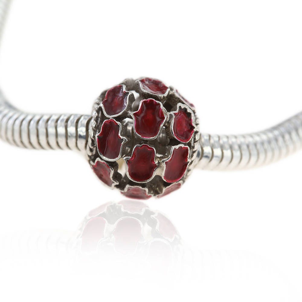 Hamsa Anhänger Aus Sterlingsilber & Emaille | Kostenloser Versand Hamsa Anhänger Aus Sterlingsilber & Emaille | Kostenloser Versand von JerusalemStoneJewel