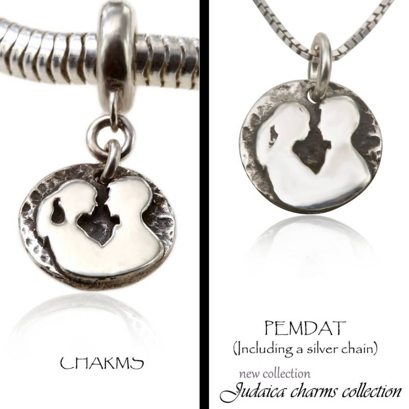 Paar | True Love in Sterling Silber Charm Oder Anhänger Paar | True Love in Sterling Silber Charm Oder Anhänger von JerusalemStoneJewel