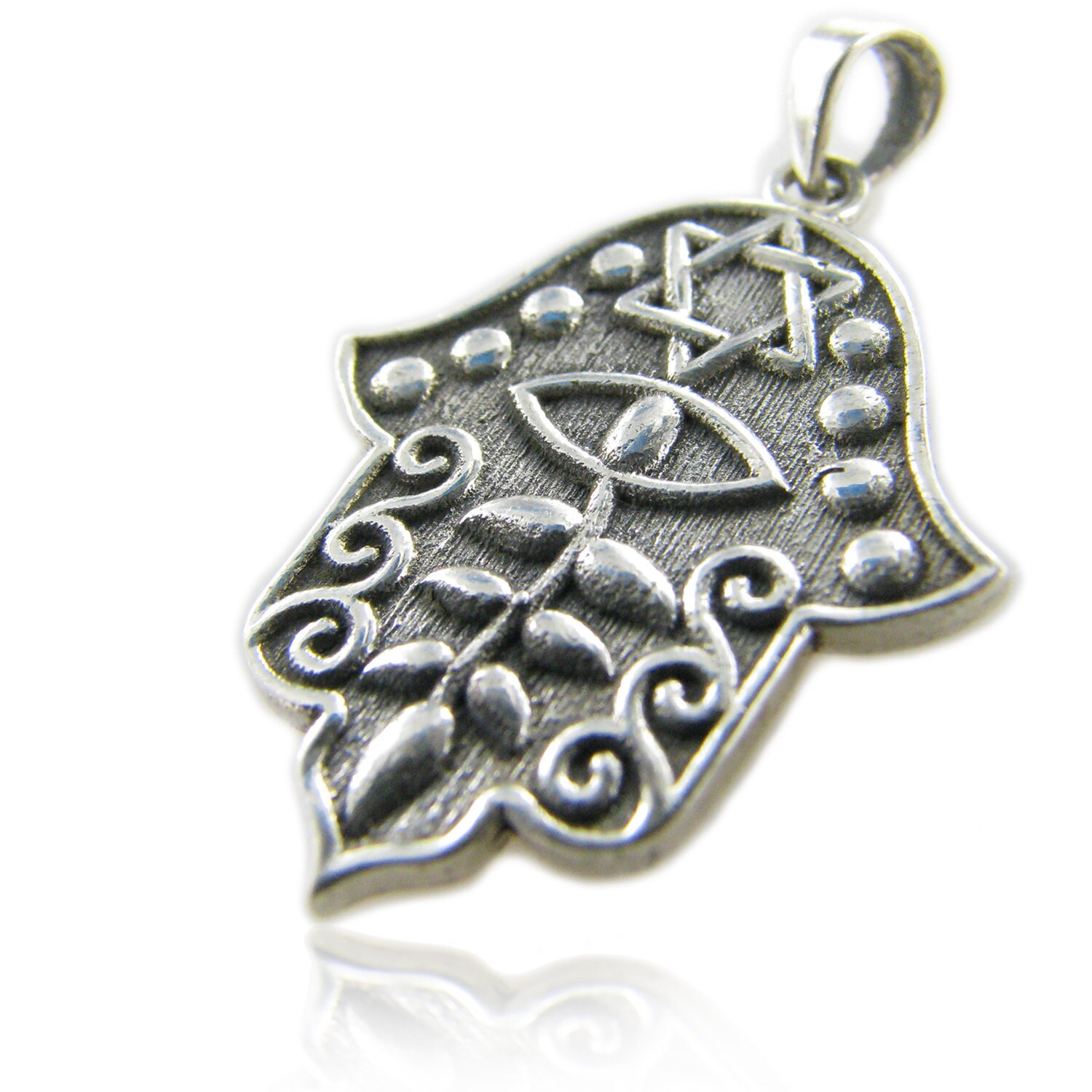 Silber Anhänger Hamsa - Kostenloser Versand Silber Anhänger Hamsa - Kostenloser Versand von JerusalemStoneJewel