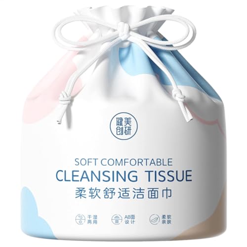 Dicke Gesichtsreinigungstücher | Einweg-Gesichtshandtücher Damen | Roll-Stil Gesichtshandtücher | Trockentücher | Weiche Gesichtsreinigungstücher | Doppelnutzung nass oder trocken für weiches von Jeruytgh