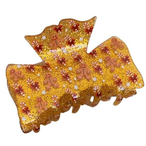 Haarspangen mit weihnachtlichem Element, langlebige Haar-Accessoires, bequeme Urlaubs-Haarkrallen, glitzernde Haarklammern für Kinder, niedliche Strass-Haarkrallen, bequem für Kinder und Erwachsene von Jeruytgh