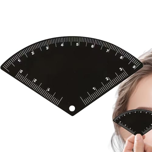 Jeruytgh Augenbrauen-Mapping-Lineal, wiederverwendbar, schnelles Zeichnen, Augenbrauen-Mapping-Werkzeug, Beauty-Zubehör für Reisen, Taschenfriseure, Büros, Wohnheim, Spa, Gepäck, Outdoor von Jeruytgh