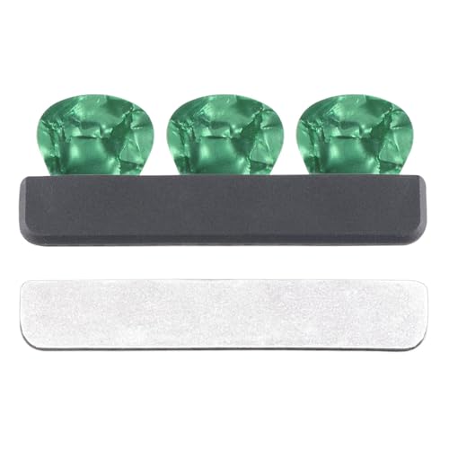 Jeruytgh Gitarrenplektren-Box, Plektren-Organizer, E-Akustikgitarren-Plektren-Box, Aufbewahrungsbehälter für Ukulele-Bass-Spieler, Einzel-Attribut, siehe Beschreibung, Uni, Einzelnes Attribut, von Jeruytgh