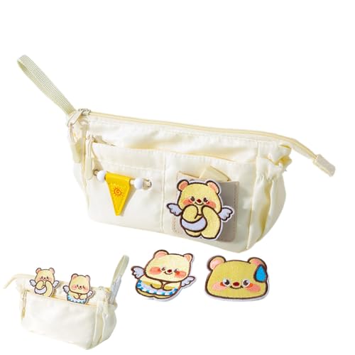 Jeruytgh Lightweight Pencil Case | Cute Pencil Case | Pen Storage Case | Pencil Organizer | Wide Opening Pencil Pouch | Lightweight with Handle for Men Women Adults Students von Jeruytgh