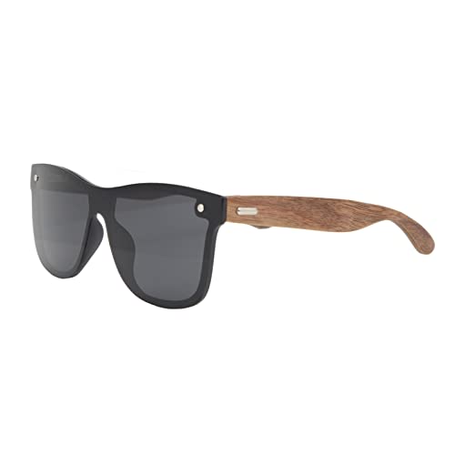 Jerys Polarisierte Sonnenbrille aus Holz und TAC, Randlos, Schwarz, Einteilige Sonnenbrille. Leicht und Bequem Zum Angeln Jerys Polarisierte Sonnenbrille aus Holz und TAC, Randlos, Schwarz, Einteilige Sonnenbrille. Leicht und Bequem Zum Angeln von Jerys