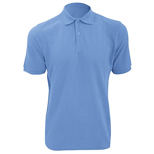 Russell Herren RIPP Polo-Shirt, Kurzarm (3XL) (Himmelblau) von Russell