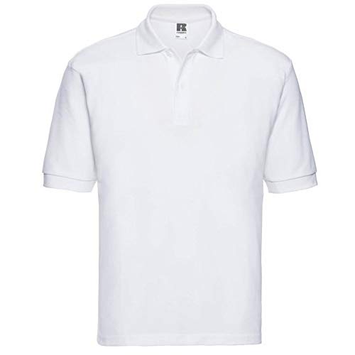 Jerzees Colours 65/35 Hard Wearing Pique Polo Shirt für Männer (5XL) (Weiß) von Jerzees