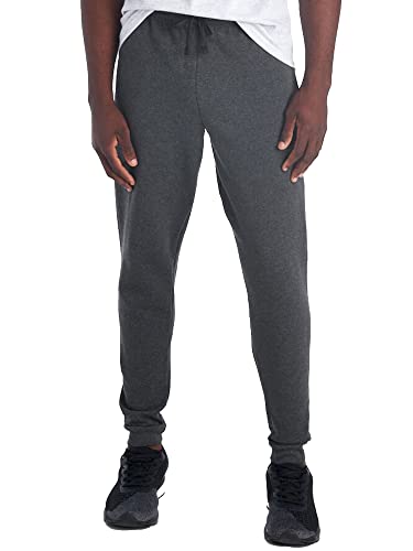 Jerzees Herren Fleece Jogger Sweatpant Jogginghose, Schwarz/Erika, X-Groß von Jerzees