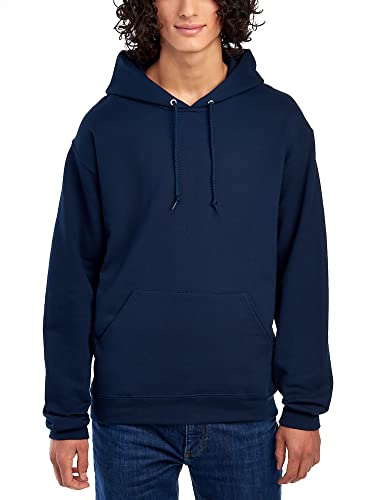 Jerzees Herren Fleecepullover mit Kapuze, Kapuzenpullover, Marineblau, Mittel von Jerzees