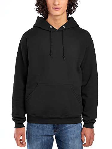 Jerzees Herren Fleecepullover mit Kapuze, Kapuzenpullover, Schwarz, Large von Jerzees