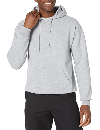 Jerzees Herren Fleecepullover mit Kapuze Kapuzenpullover, Hoodie – Heather Grey, Large von Jerzees