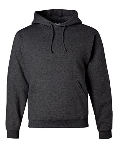 Jerzees Herren Nublend Fleece Sweatshirts Kapuzenpullover, Hoodie-Black Heather, XL von Jerzees